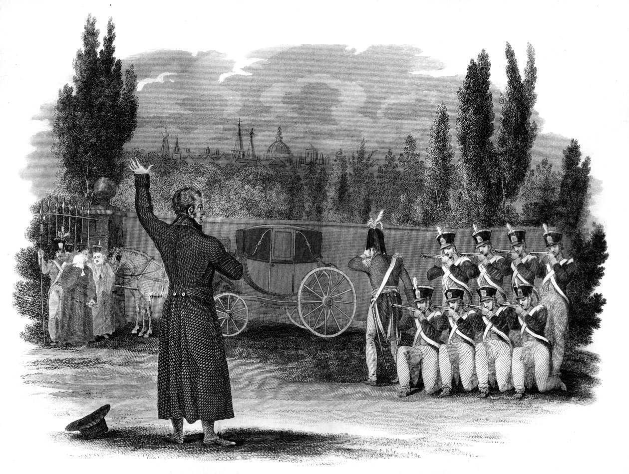 A execução do marechal Ney, França, 1816 de Unbekannt