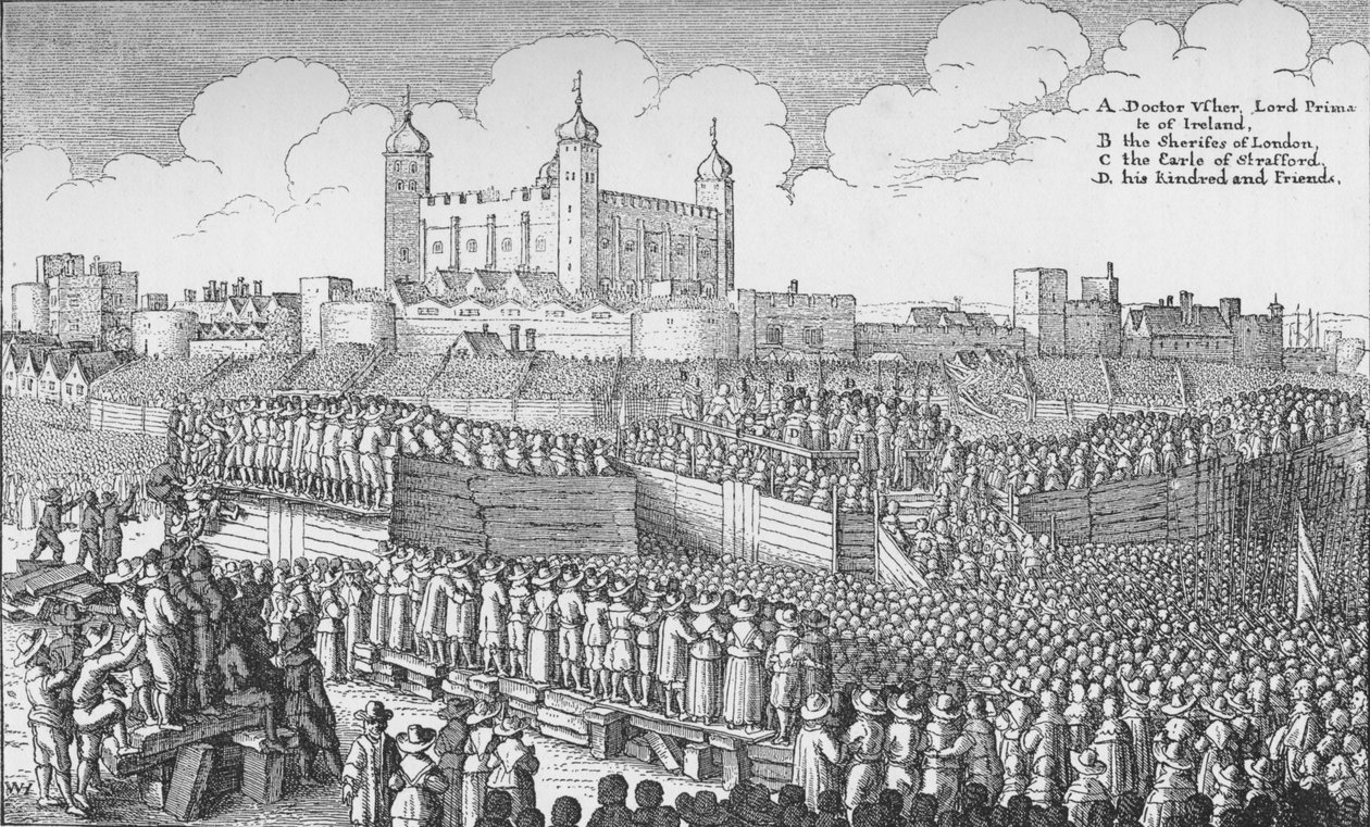 A execução do Conde de Strafford em Tower Hill, Londres, 12 de maio de 1641 1903 de Unbekannt