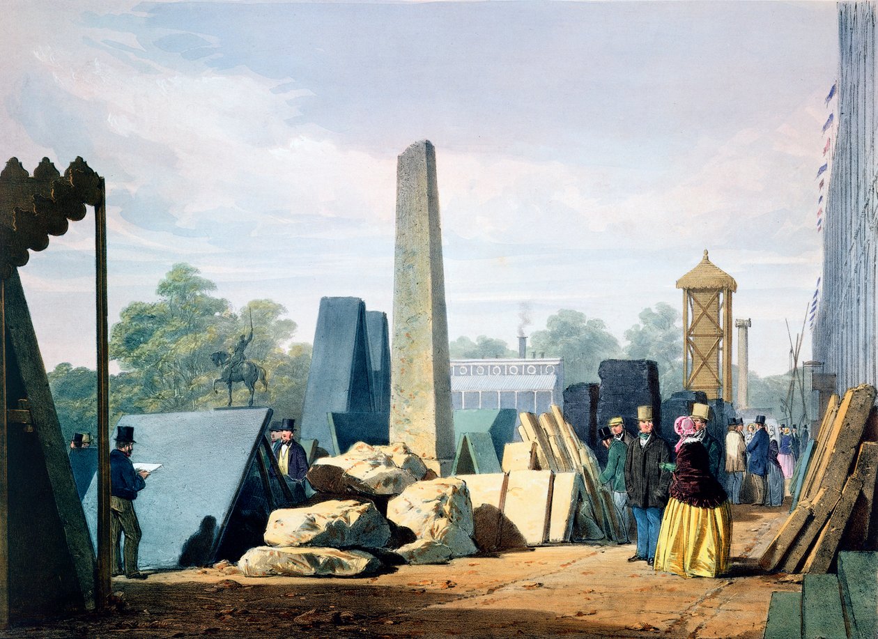 O exterior, Grande Exposição, Hyde Park, Londres, 1851 1854 de Unbekannt