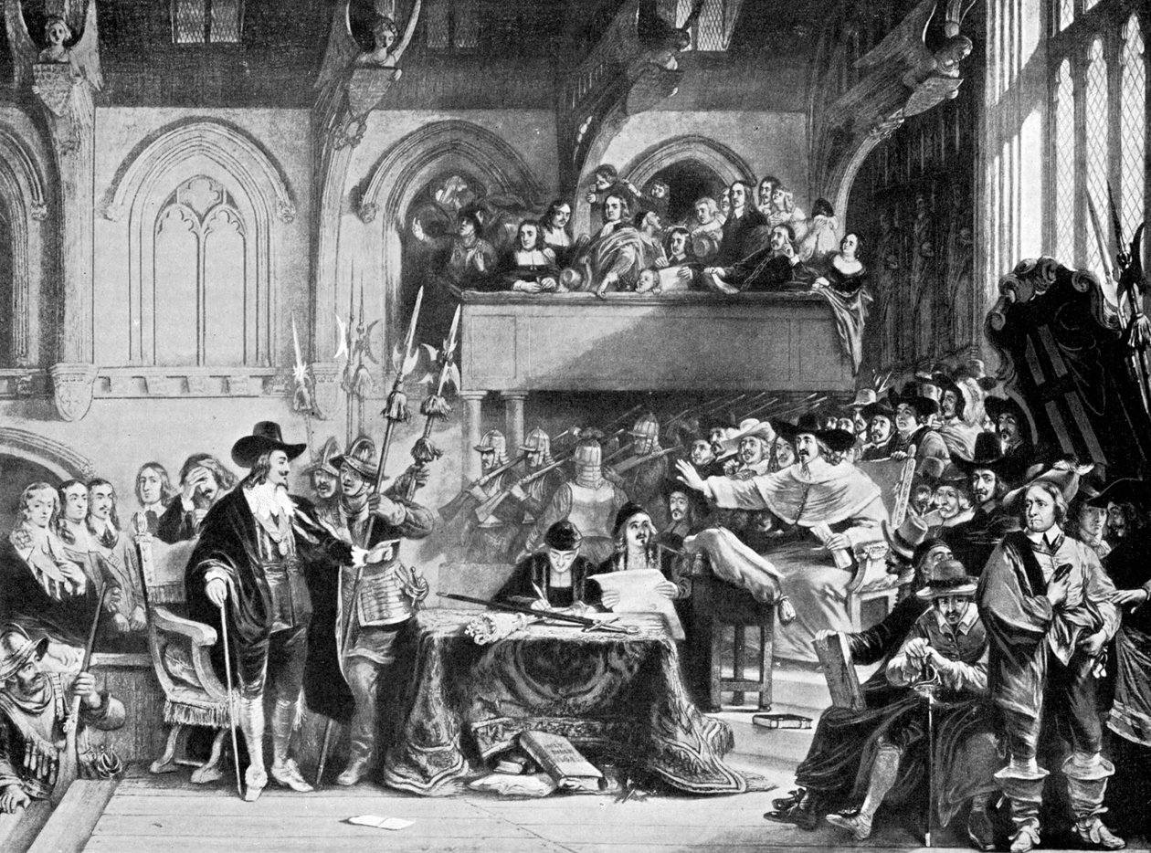 O famoso julgamento de Carlos I em Westminster Hall em janeiro de 1649 c1905 de Unbekannt