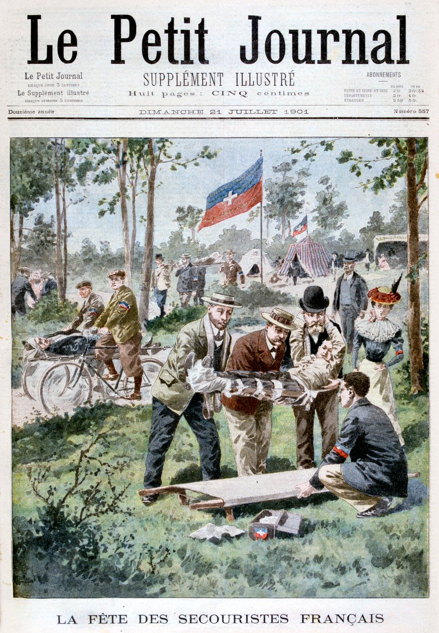 A festa dos trabalhadores de primeiros socorros, 1901 de Unbekannt