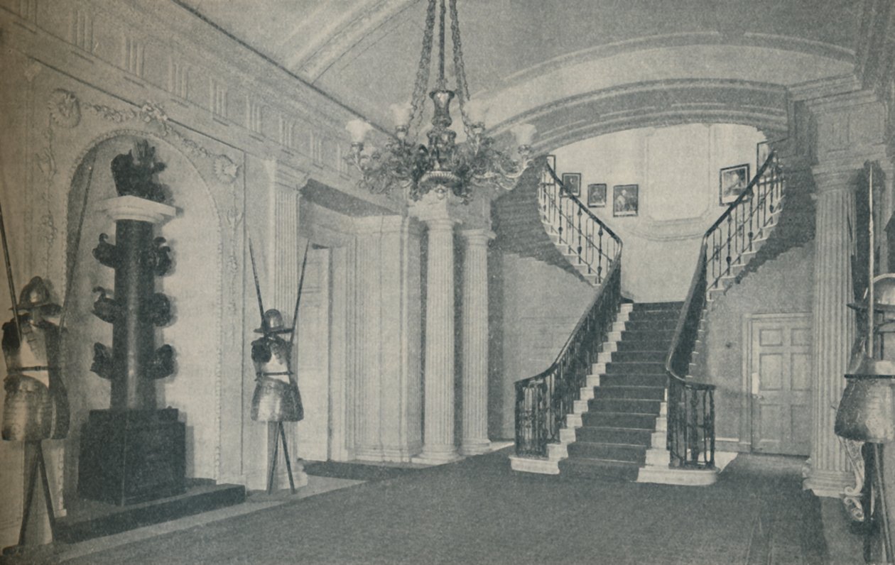 O belo Hall da Escadaria na residência dos Primeiros Lordes no Almirantado, 1937 de Unbekannt