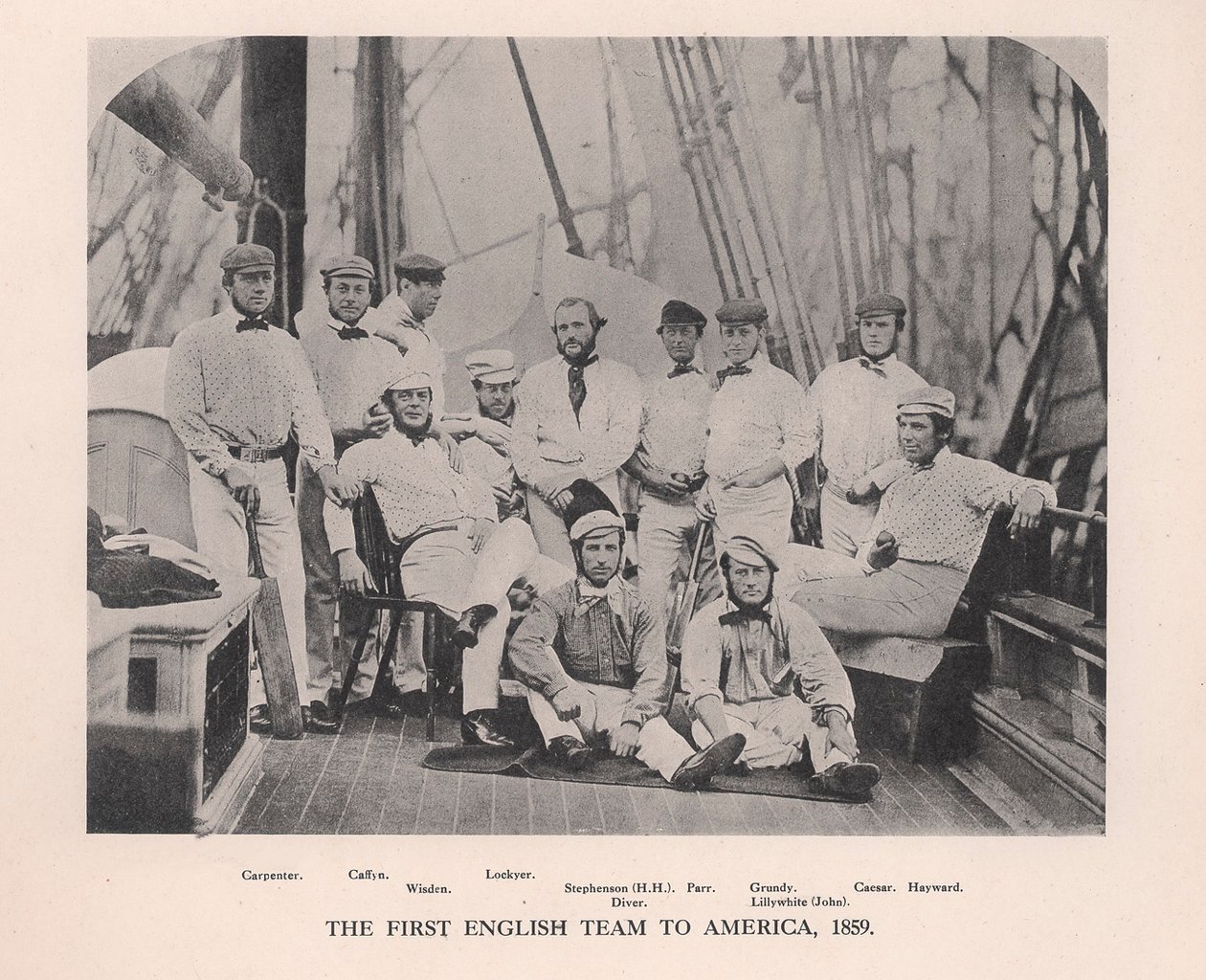 A primeira equipe de críquete inglesa a visitar a América, 1859 1912 de Unbekannt
