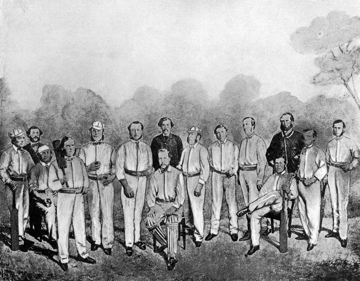 A primeira equipe de críquete inglesa a visitar a Austrália, 1861-1862 1912 de Unbekannt