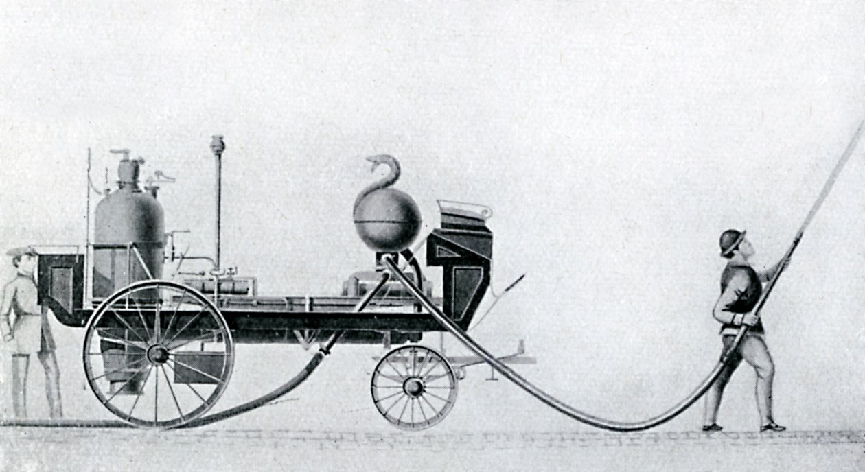 O primeiro motor a vapor, c1830 de Unbekannt