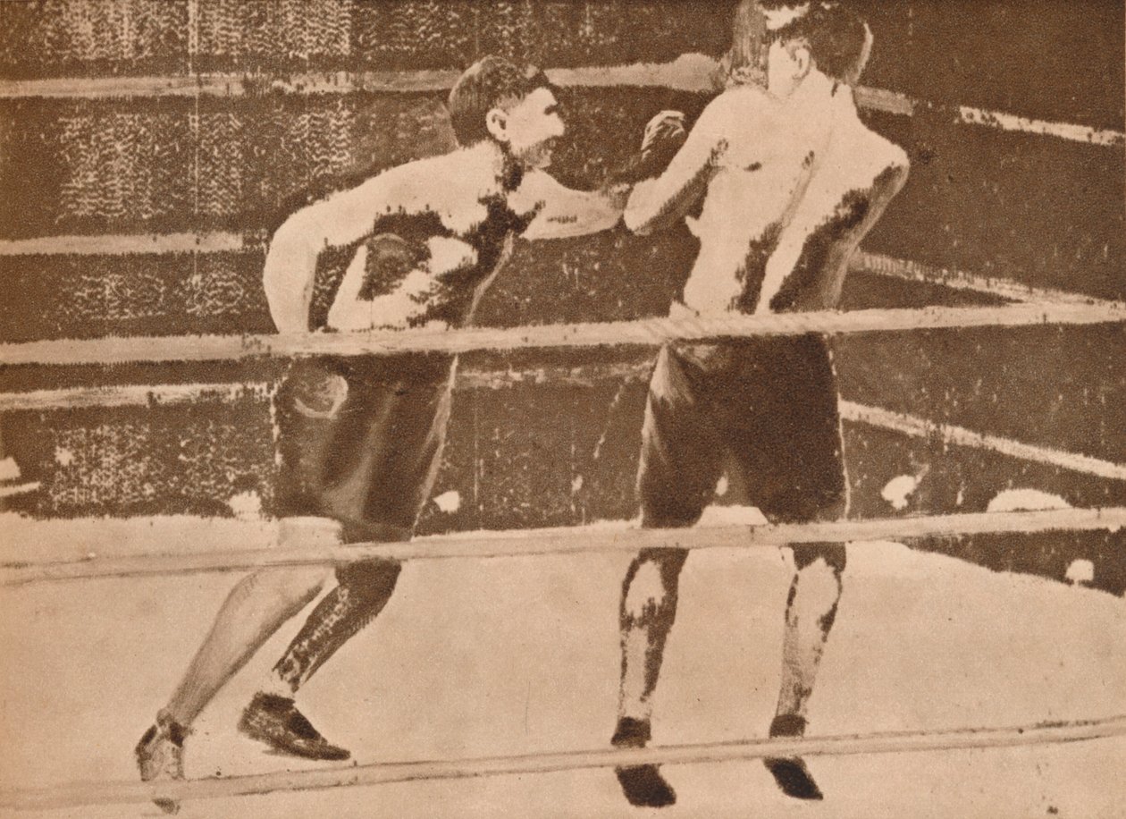 As primeiras fotografias sem fio da América da Inglaterra foram enviadas em 25 de setembro. - Dempsey v. Tunn de Unbekannt