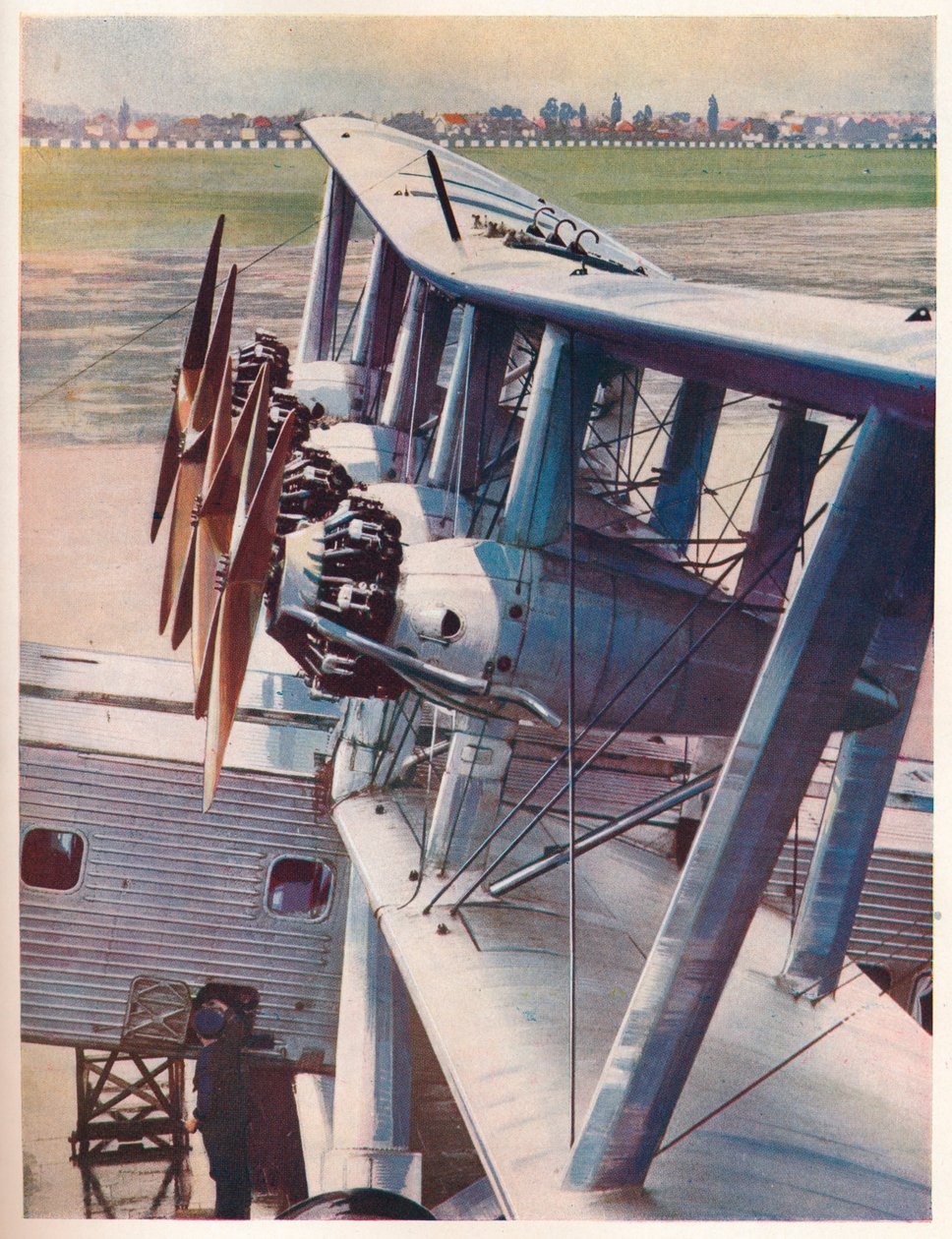 Os quatro motores Bristol Jupiter do revestimento Scylla da Imperial Airways, c1936 c1937 de Unbekannt