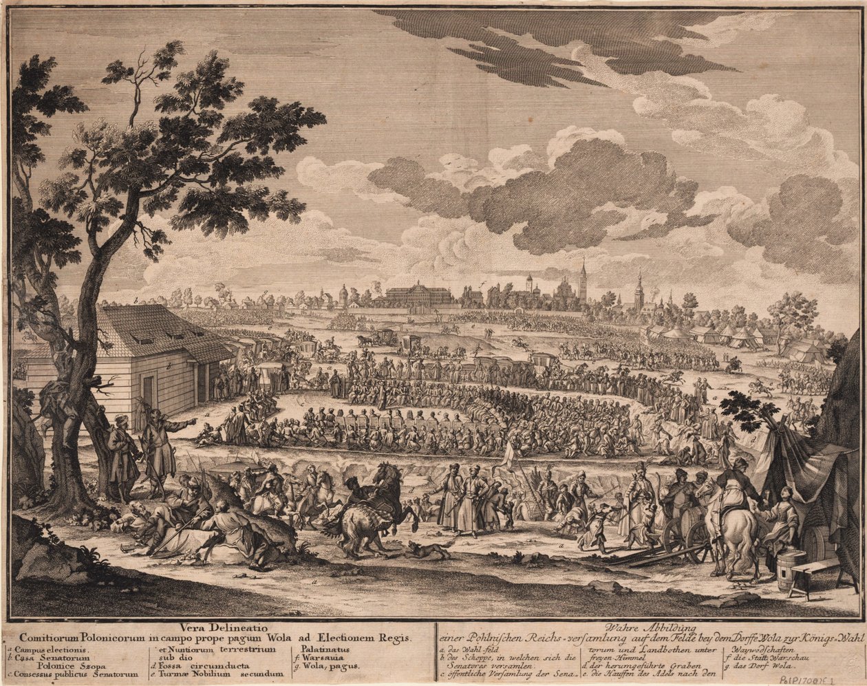 A eleição livre de Augusto II em Wola, nos arredores de Varsóvia, em 1697, 1700 de Unbekannt