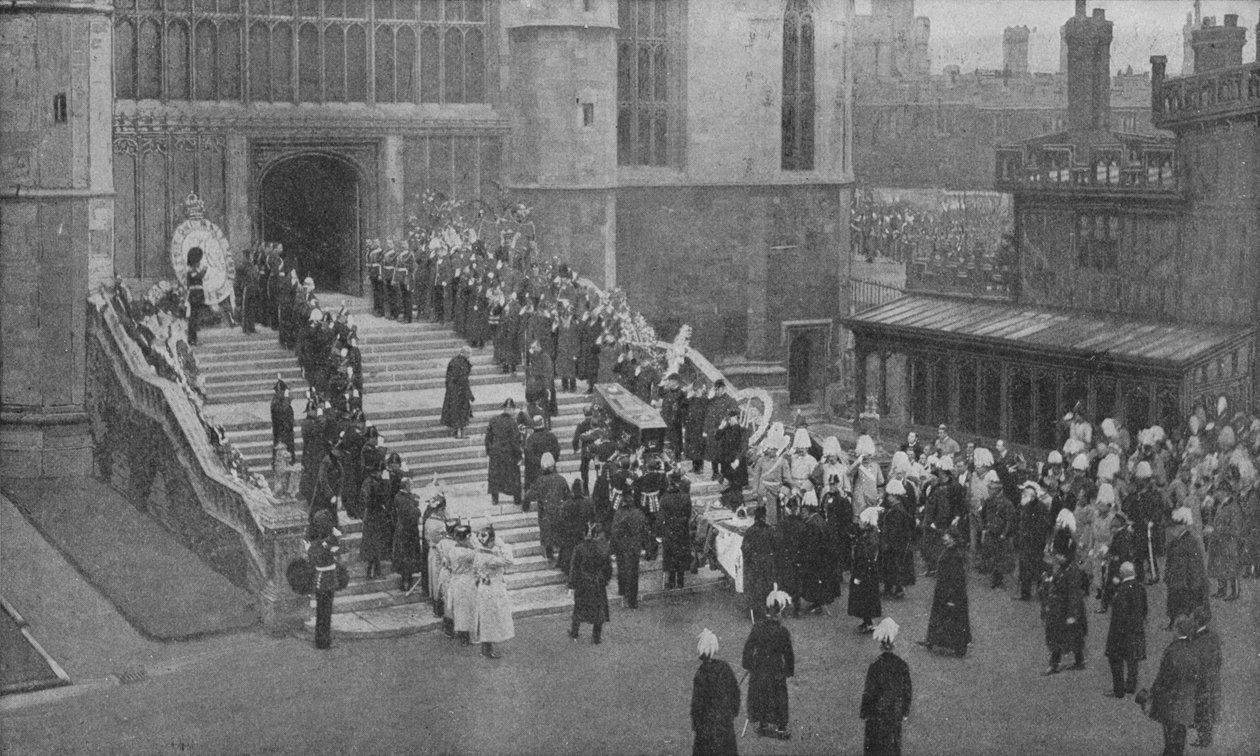 O funeral da rainha Victoria, 1901 1909. de Unbekannt