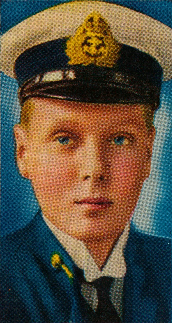 O futuro rei Edward VIII quando ele era um cadete na Marinha Real, c1907-c1910 1935 de Unbekannt