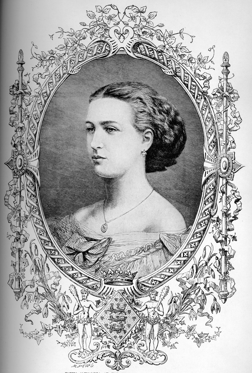 A futura rainha Alexandra na época de seu casamento, c1863 1910 de Unbekannt