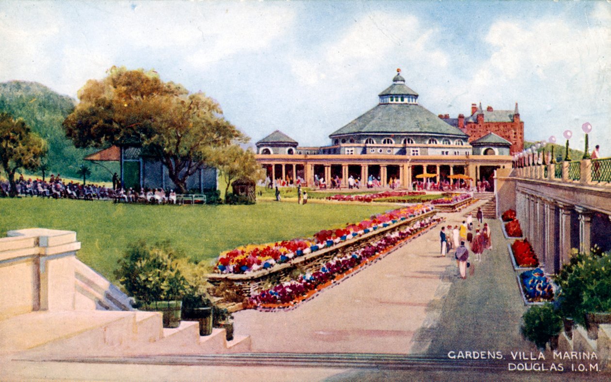 Os jardins de Villa Marina, Douglas, Ilha de Man, início do século XX de Unbekannt