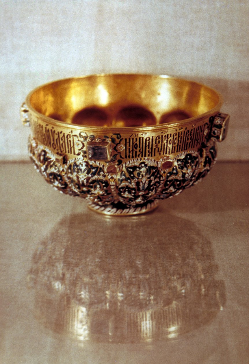 A taça de ouro do czar Alexis Mikhailovich, século XVII de Unbekannt