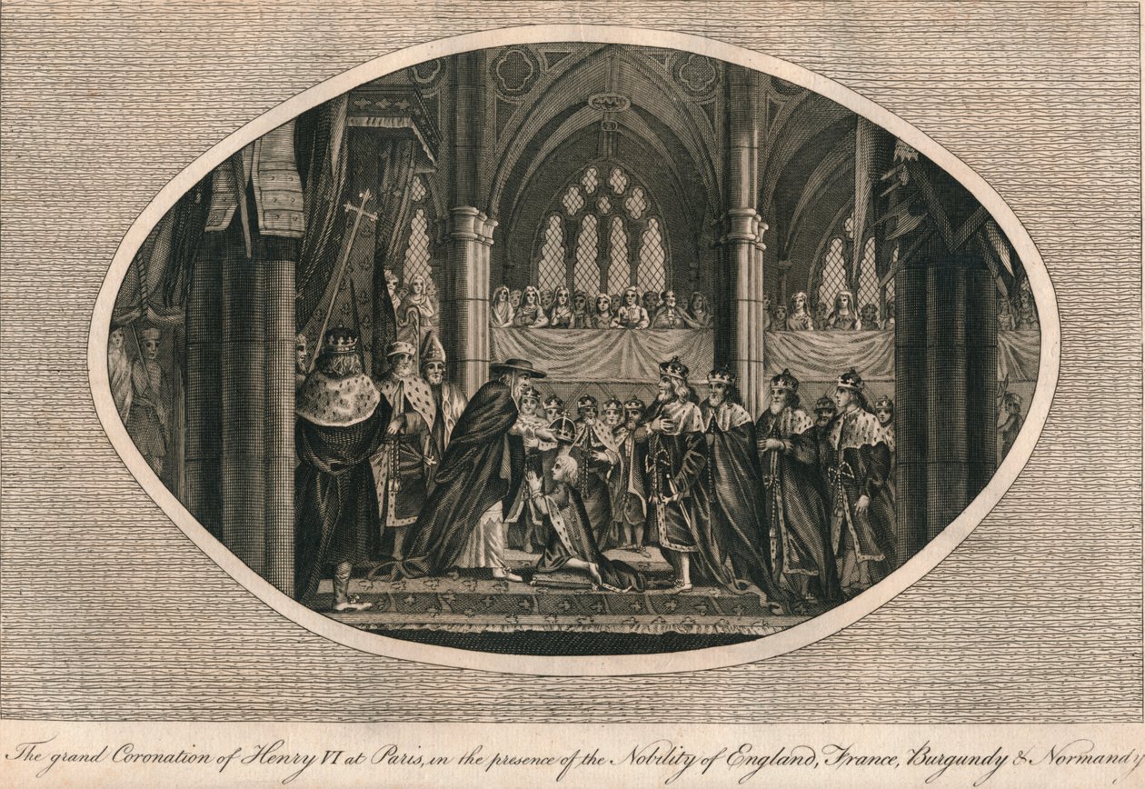 A grande coroação de Henrique VI da Inglaterra em Paris, 1431 1793 de Unbekannt