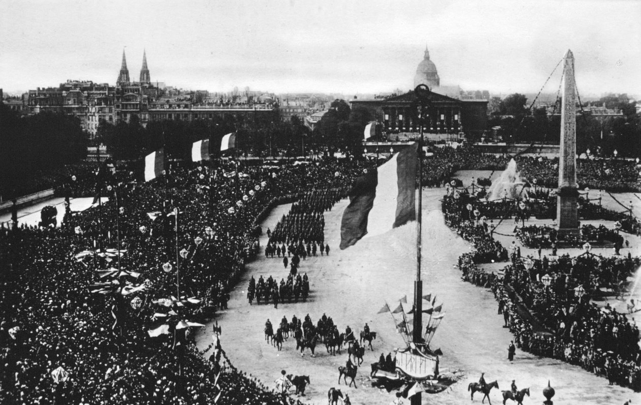 O grande desfile da vitória, Paris, França, 14 de julho de 1919 de Unbekannt
