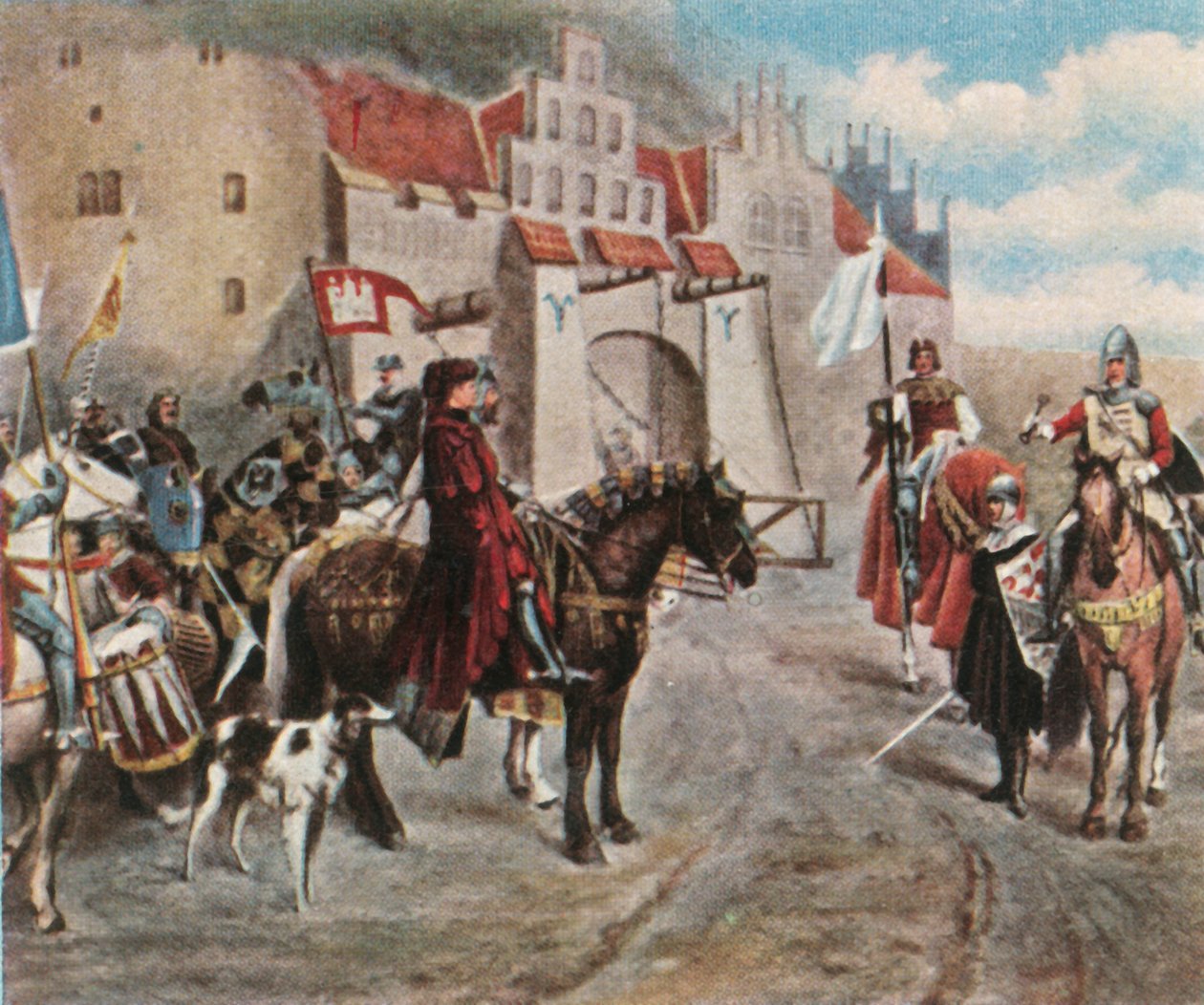 A entrega de Bergedorf, 1420, 1936. de Unbekannt