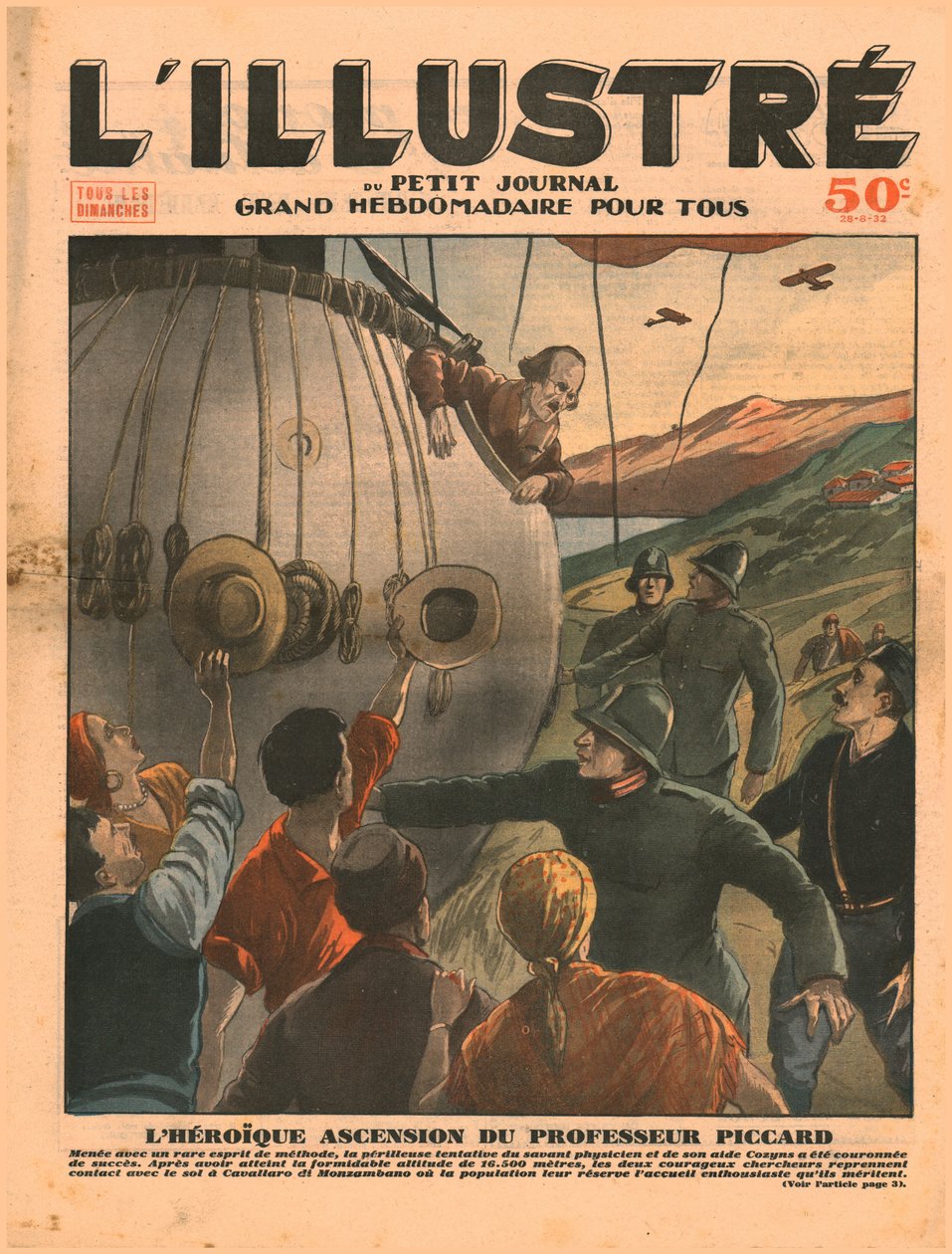 A ascensão heróica do professor Piccard, 1932. de Unbekannt