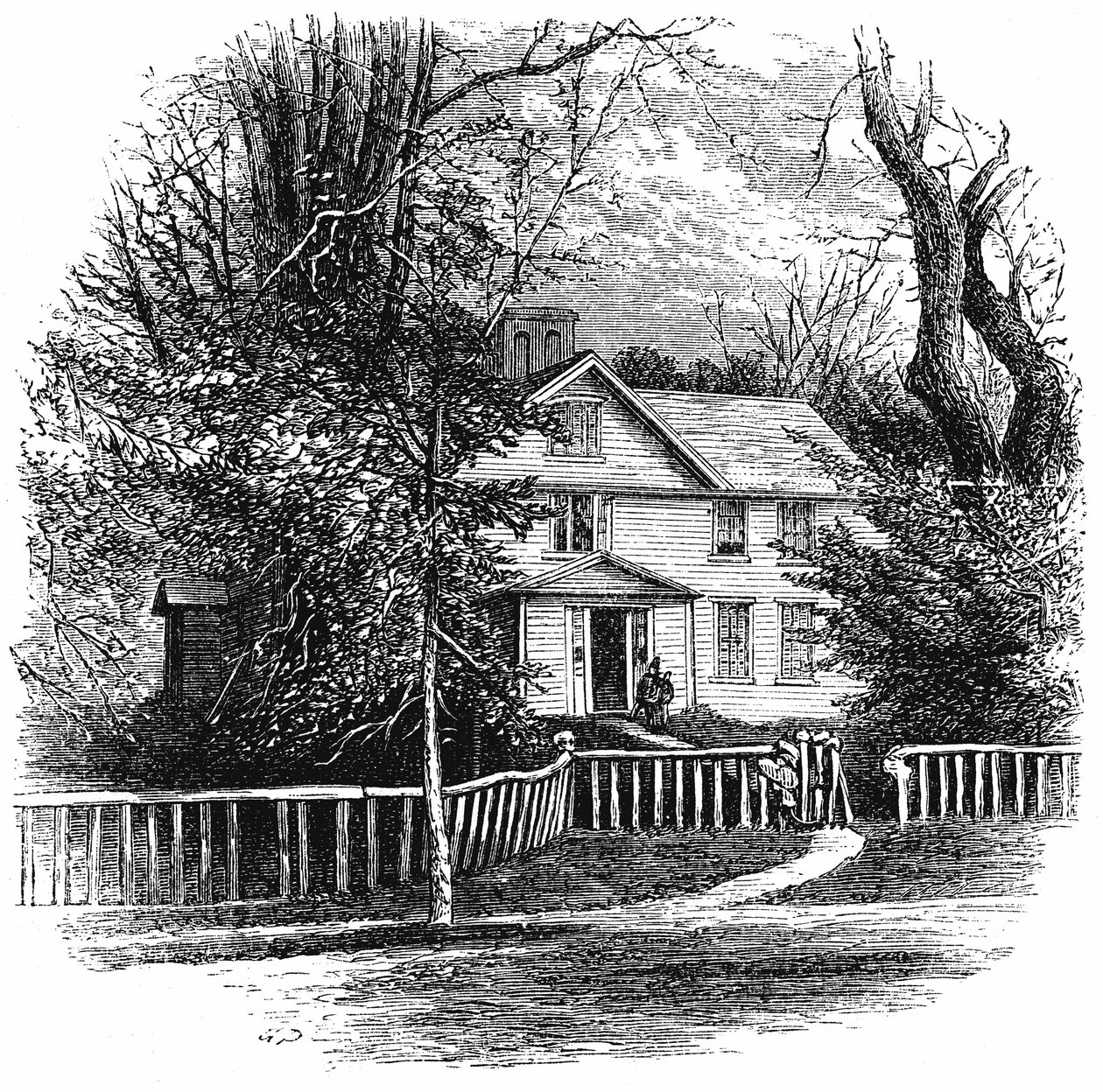 A casa de Amos Benson Alcott 1799-1888, Concord, Massachusetts, 1875 de Unbekannt