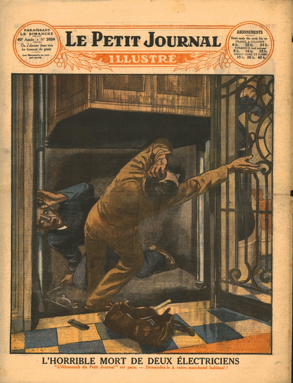 A morte horrível de dois eletricistas, 1929. de Unbekannt