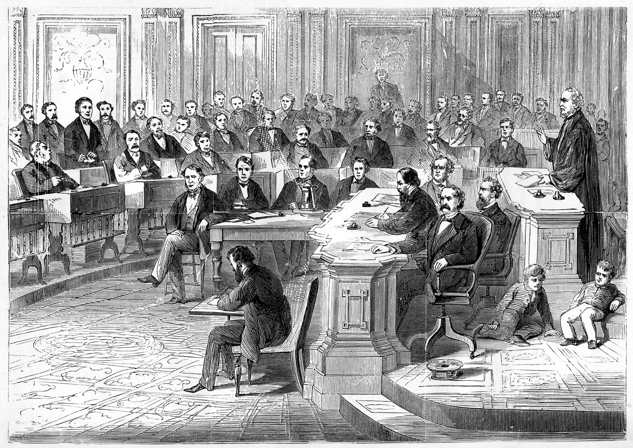 O impeachment de Andrew Johnson, 5 de março de 1868, 1872 de Unbekannt