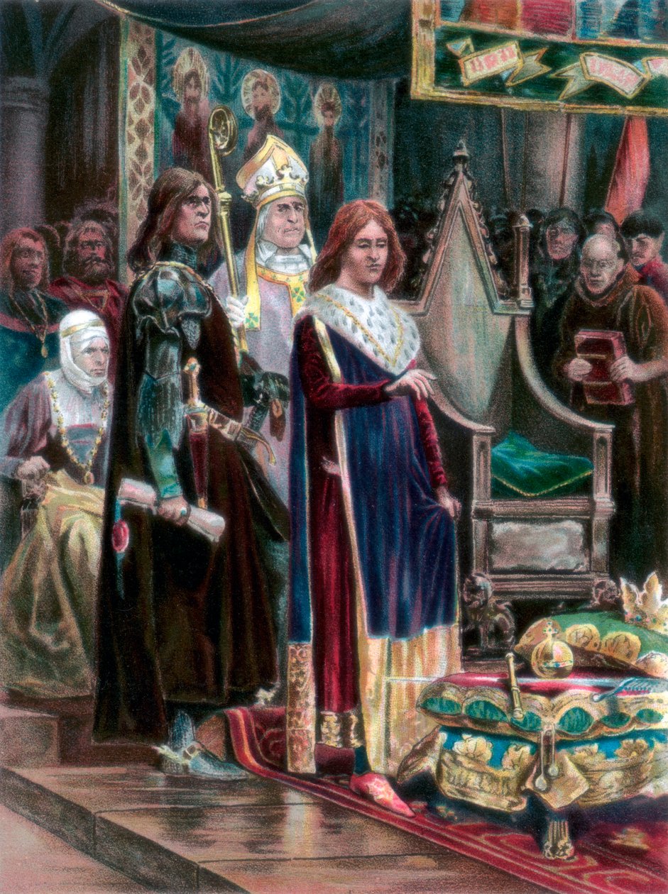 A investidura de Eduardo III no Pallium, Westminster, Dia da Candelária, 1327, 1902 de Unbekannt