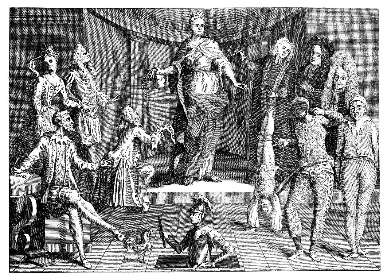O julgamento do senso comum do Queens, 1736 de Unbekannt