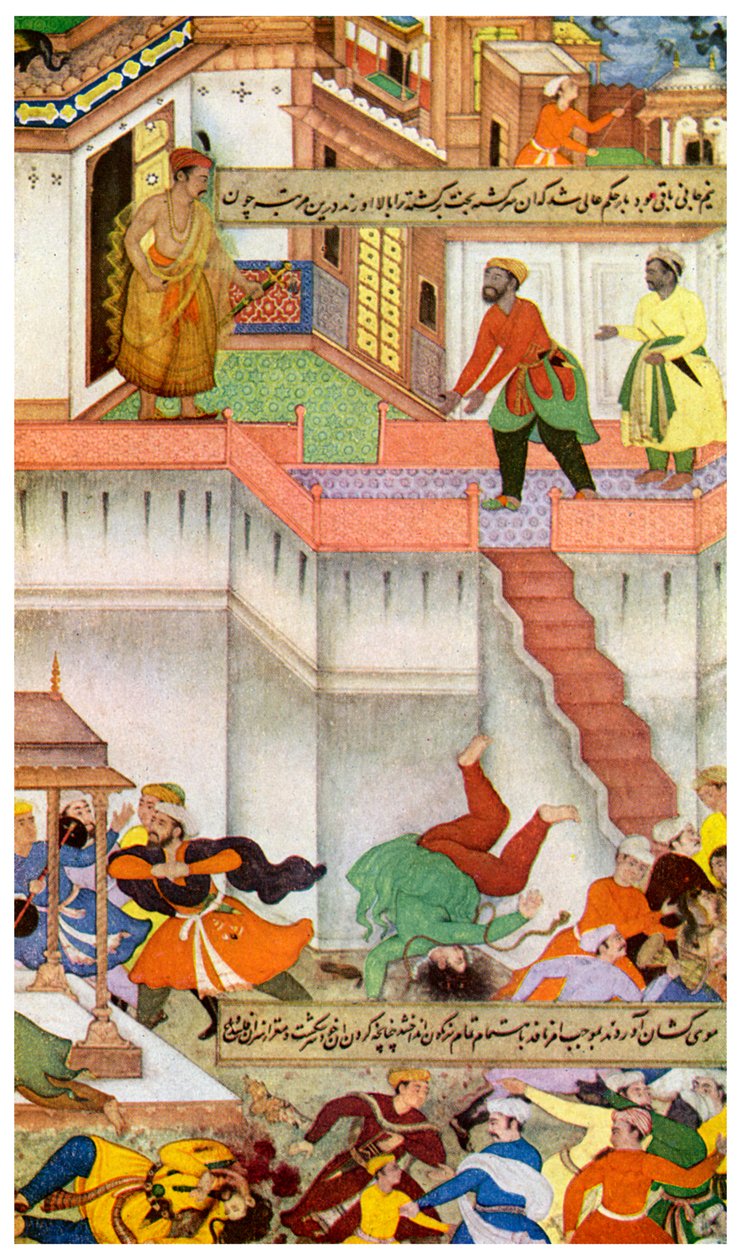 A morte de Adham Khan por Akbar, c1600 1956 de Unbekannt