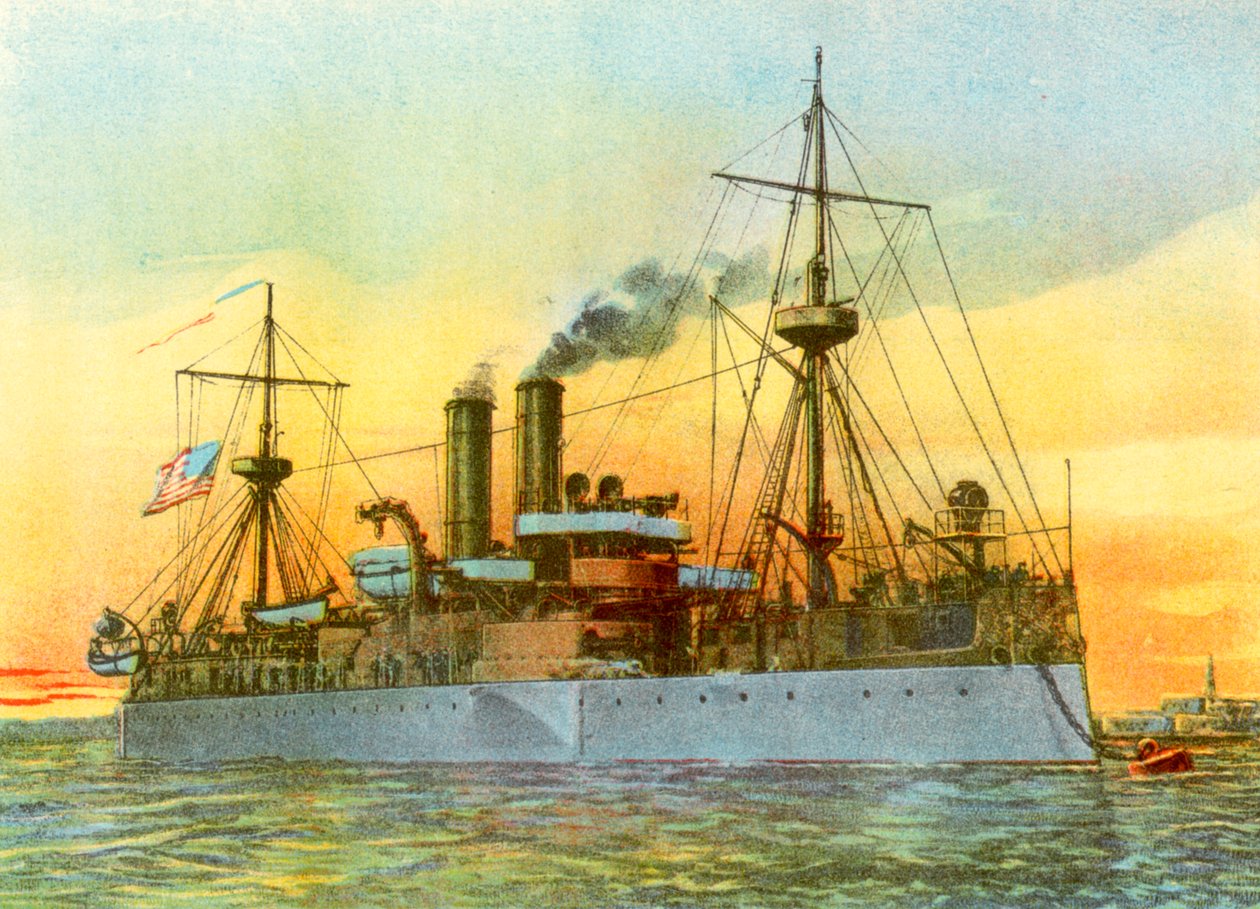 O último pôr do sol do Maine, 1898 de Unbekannt