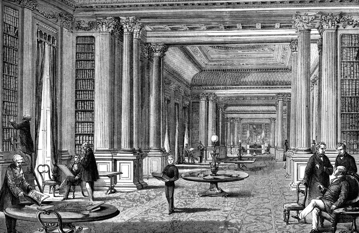 A biblioteca do Reform Club, Londres, 1891 de Unbekannt