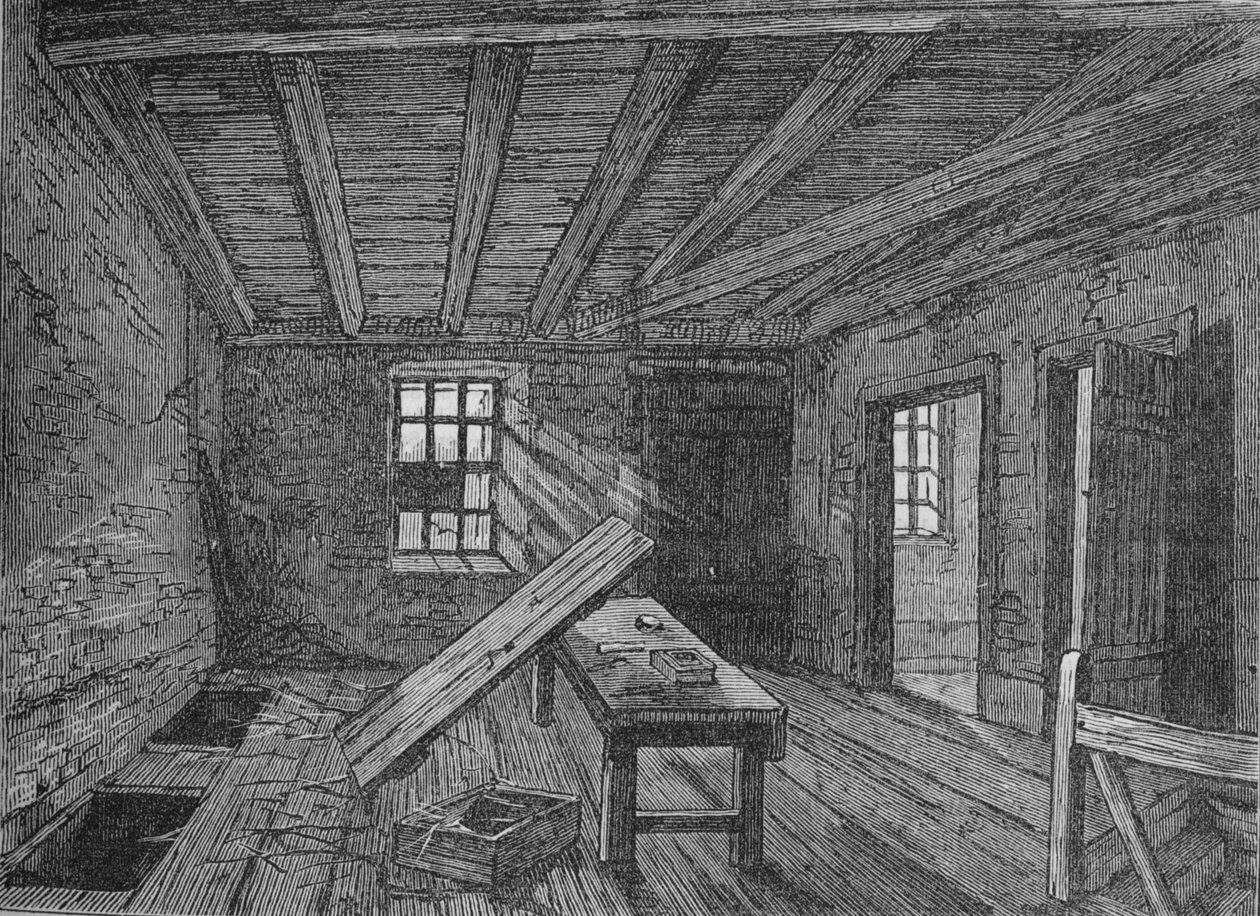 O loft usado pelos conspiradores da Cato Street, Londres, 1820 1878 de Unbekannt