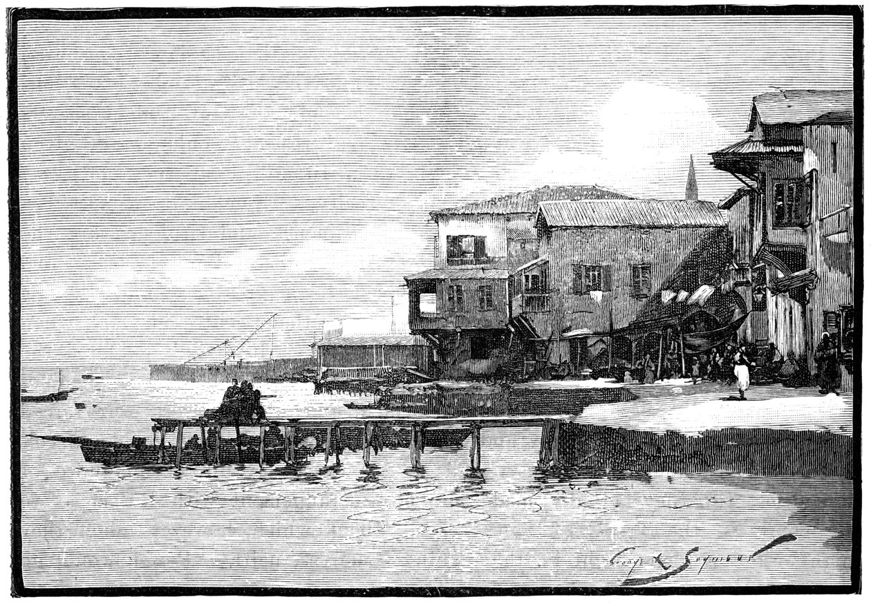 A marina, Larnaca, Chipre, 1900 de Unbekannt