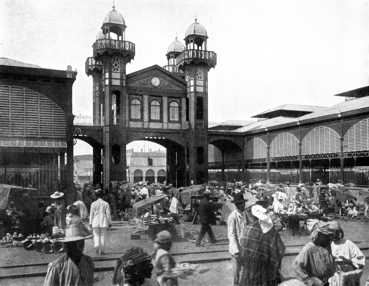 O mercado, Porto Príncipe, Haiti, 1926 de Unbekannt