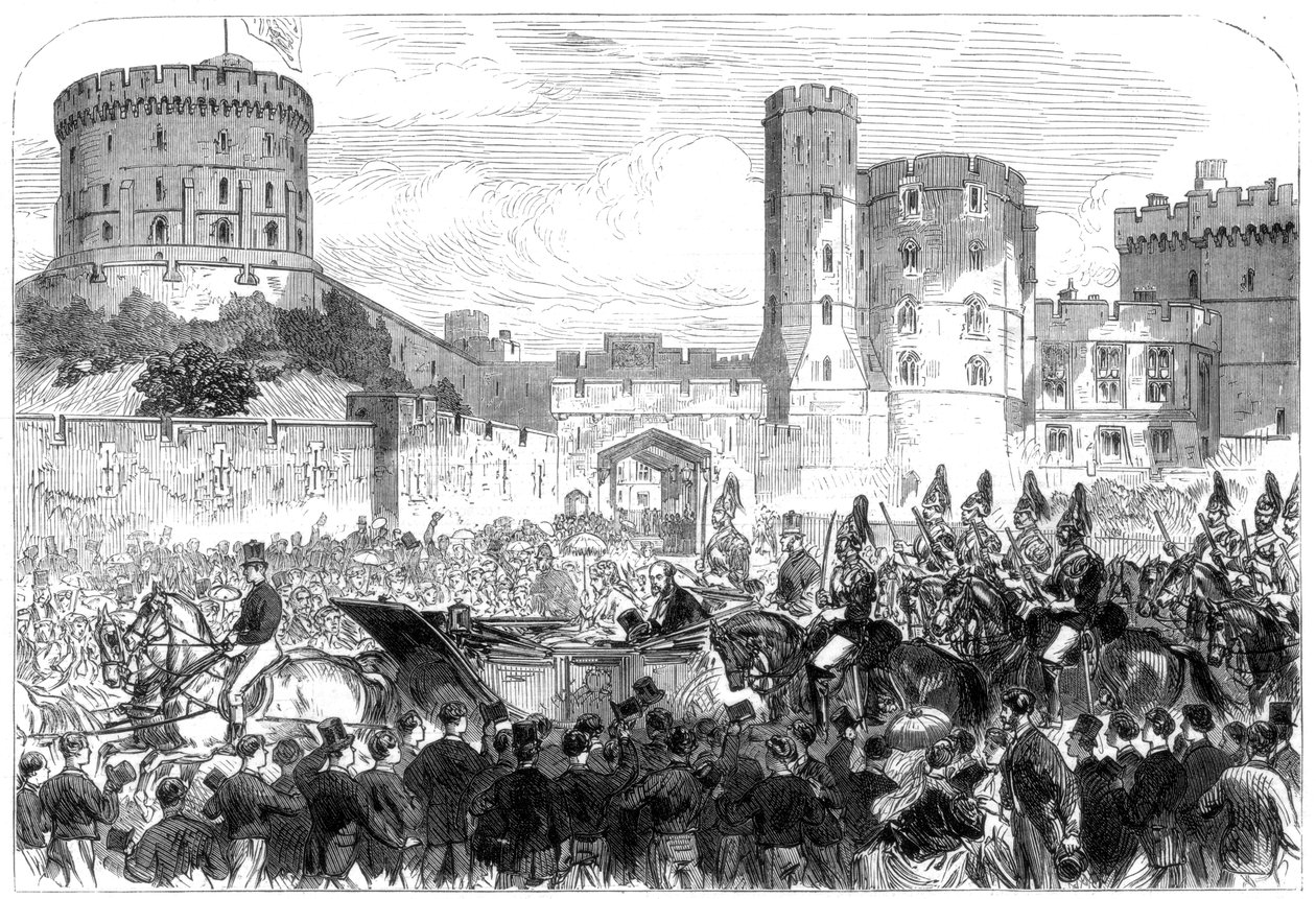 O casamento da princesa Helena, Castelo de Windsor, 1866 de Unbekannt
