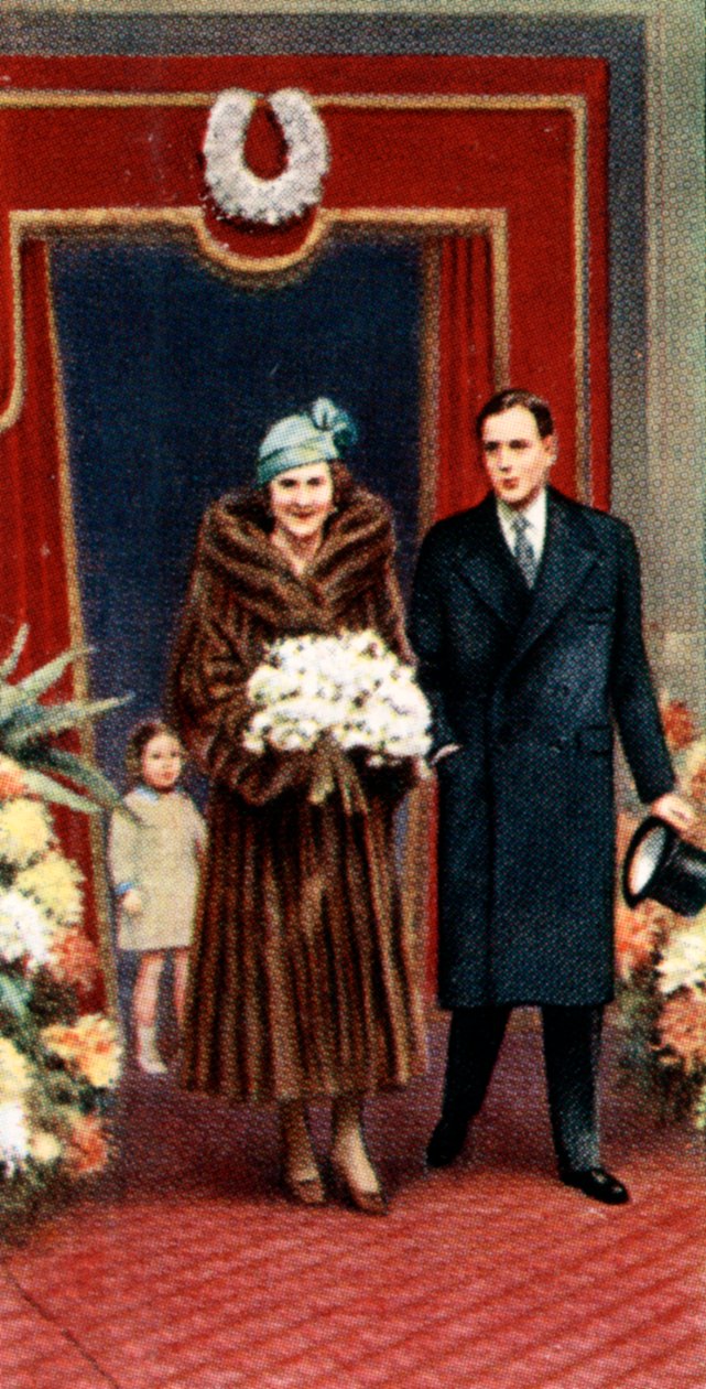O casamento do duque e da duquesa de Kent, novembro de 1934, c1935 de Unbekannt