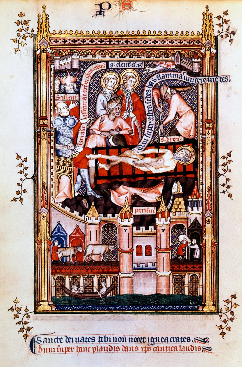 O martírio de St Denis, 1317 de Unbekannt