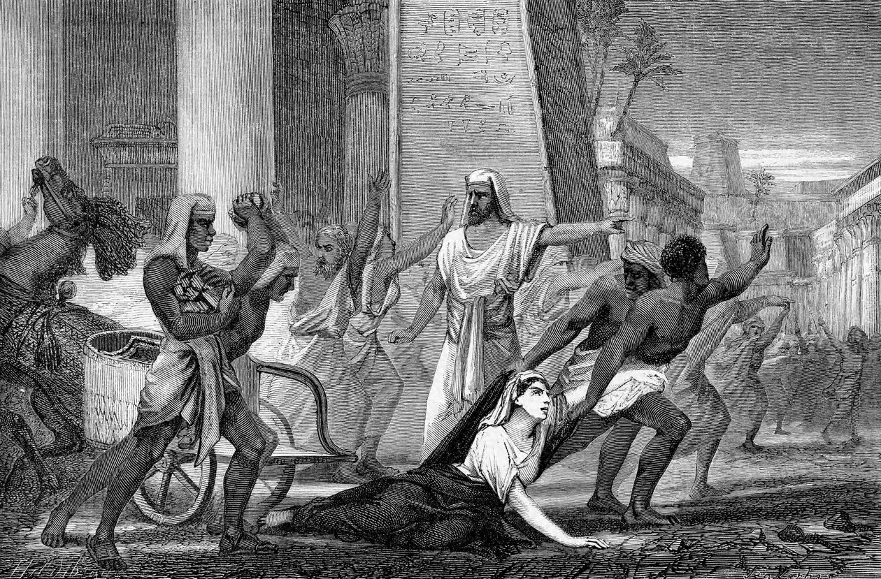 O assassinato de Hipácia, matemático e filósofo neoplatônico, 415 em meados do século XIX de Unbekannt