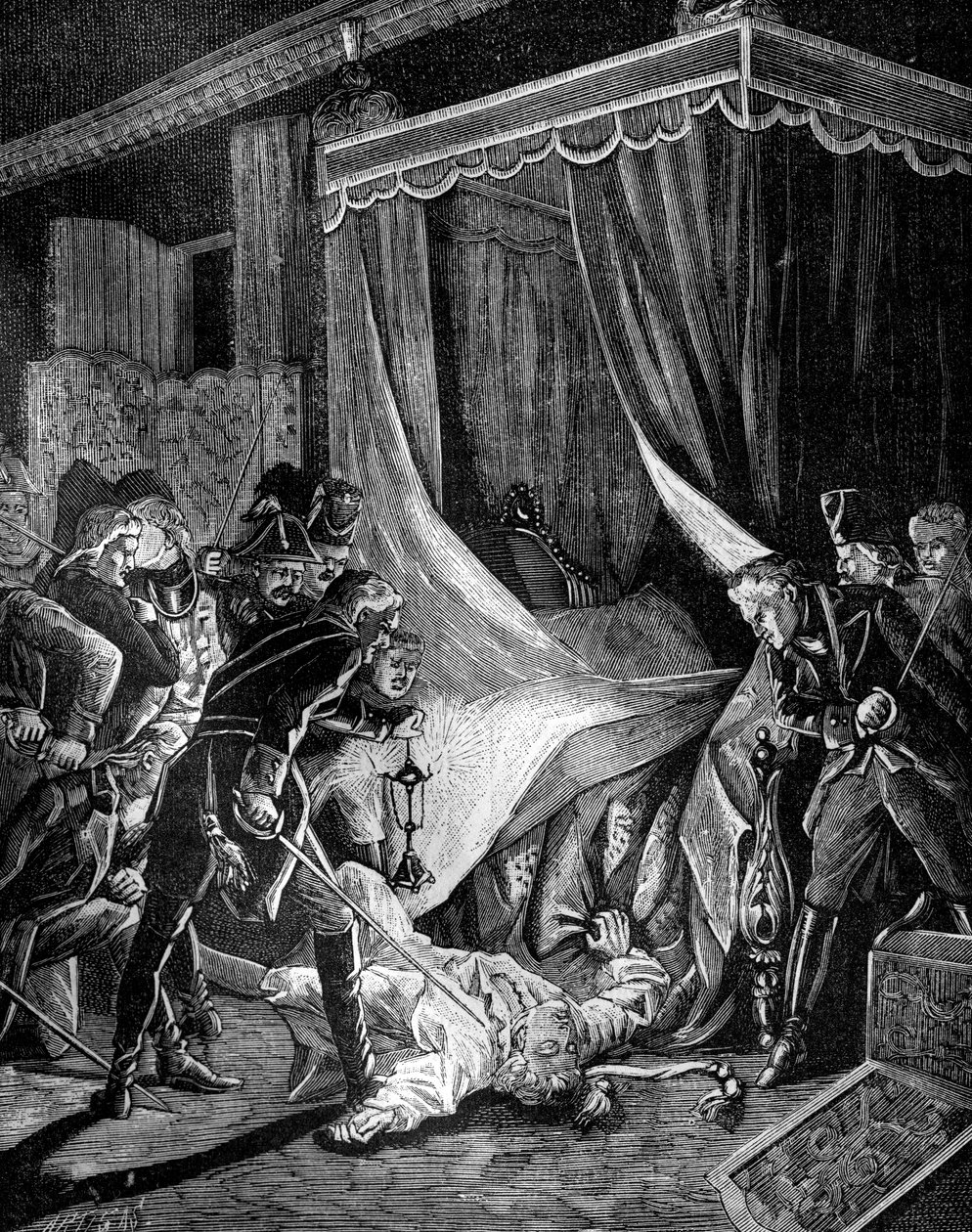 O assassinato do czar Paulo I da Rússia, março de 1801 1882-1884 de Unbekannt