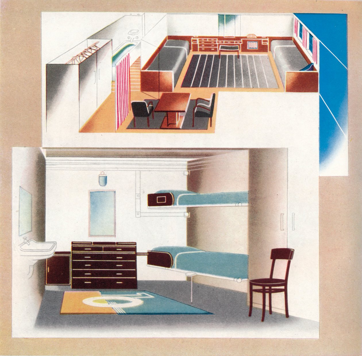 O novo Orient Liner contribui para um novo padrão de decoração, 1935 de Unbekannt