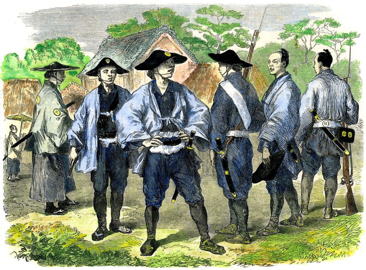 A nova taxa da infantaria japonesa, século XIX de Unbekannt