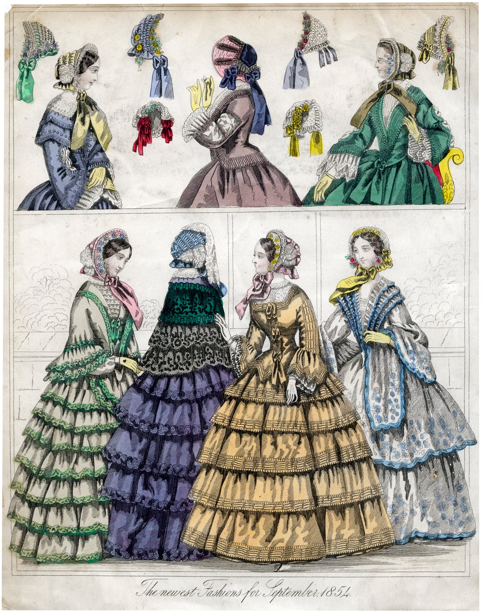 A mais nova moda de setembro de 1854 de Unbekannt