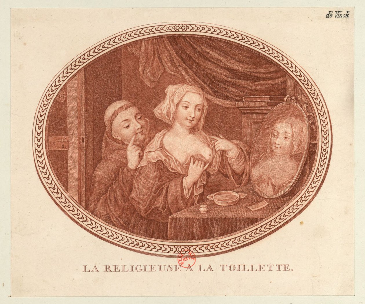 A freira no banheiro, 1770-1780. de Unbekannt