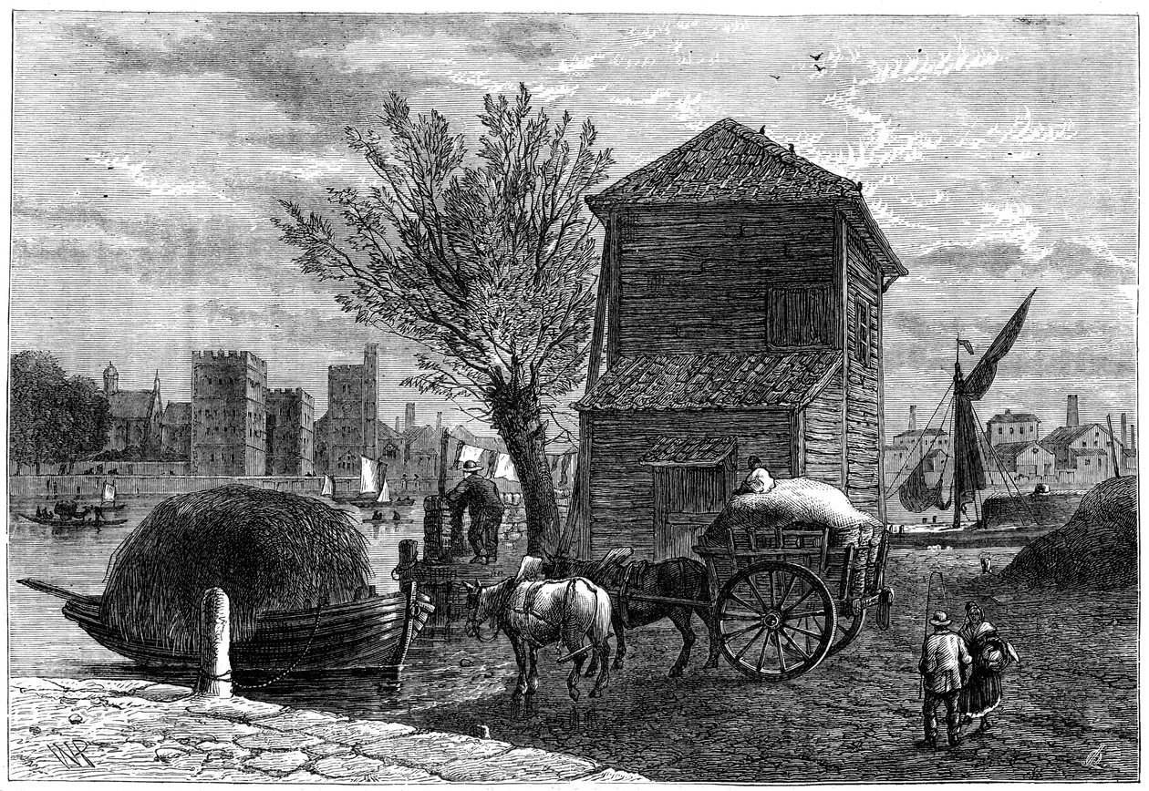 O velho Horseferry, Londres, c1800 1891 de Unbekannt
