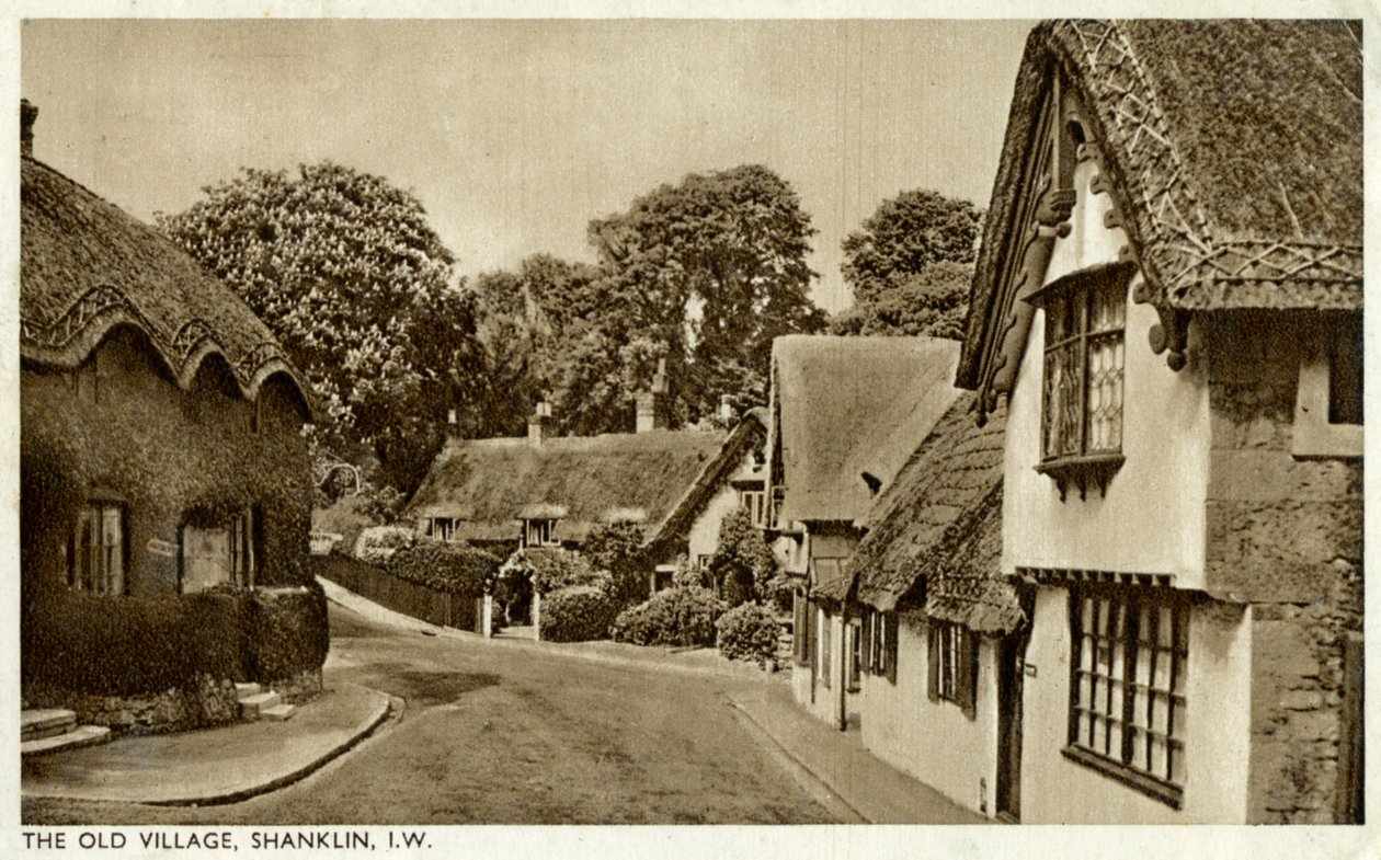 A antiga vila, Shanklin, Ilha de Wight, século 20 de Unbekannt