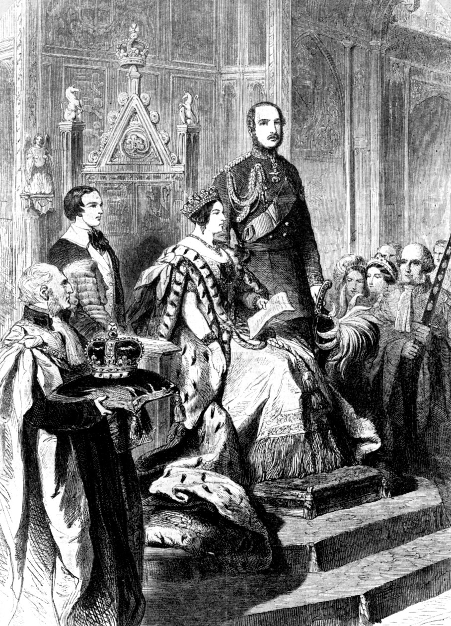 A abertura do Parlamento pela Rainha Vitória, 1856 c1905 de Unbekannt