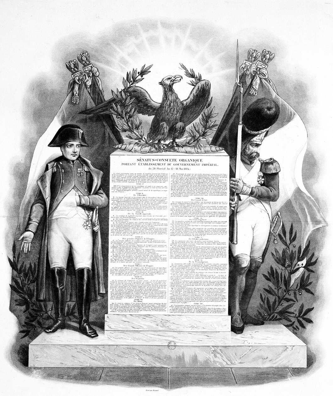 A organização do governo imperial, 18 de maio de 1804, século XIX de Unbekannt