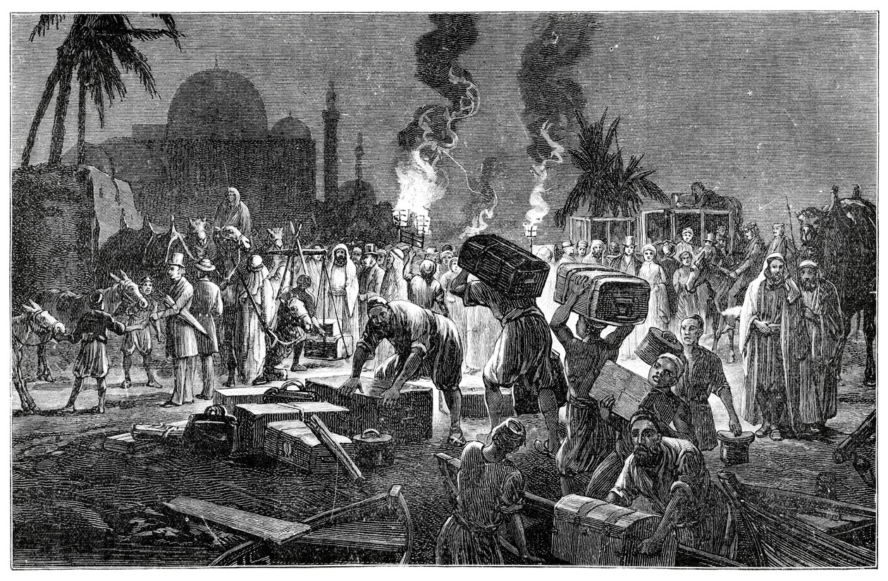 A rota terrestre, Boulak, Egito, 1900 de Unbekannt