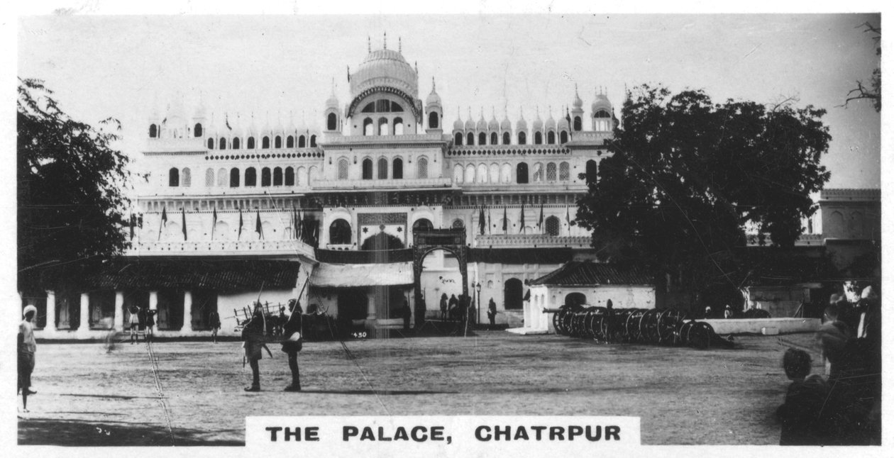 O palácio de Chattarpur, Índia, c1925 de Unbekannt