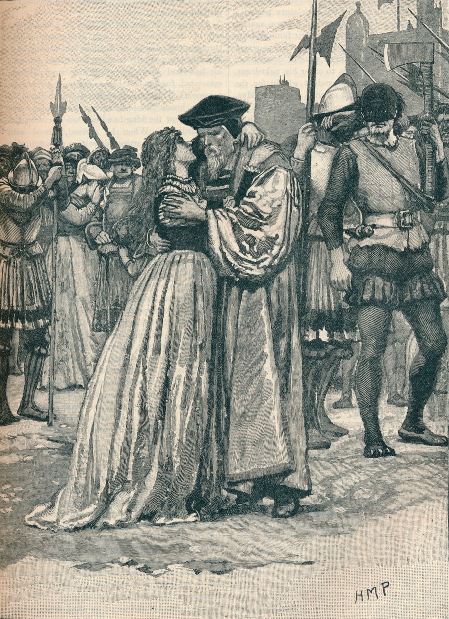 A separação de Sir Thomas More e sua filha, 1535 1905 de Unbekannt