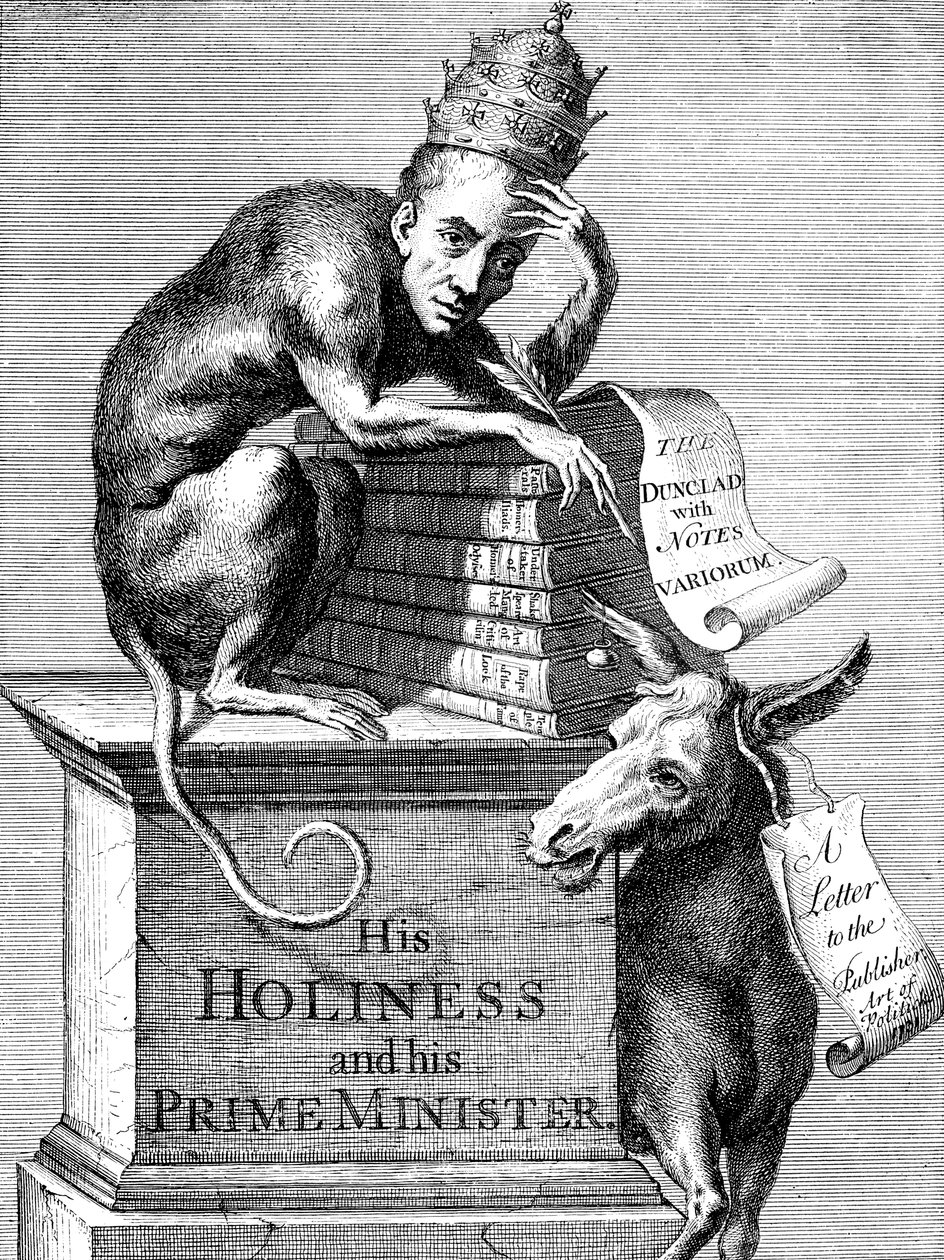 O phiz e o caráter de uma hiper-crítica e comentadora de Alexandrina, 1728 de Unbekannt