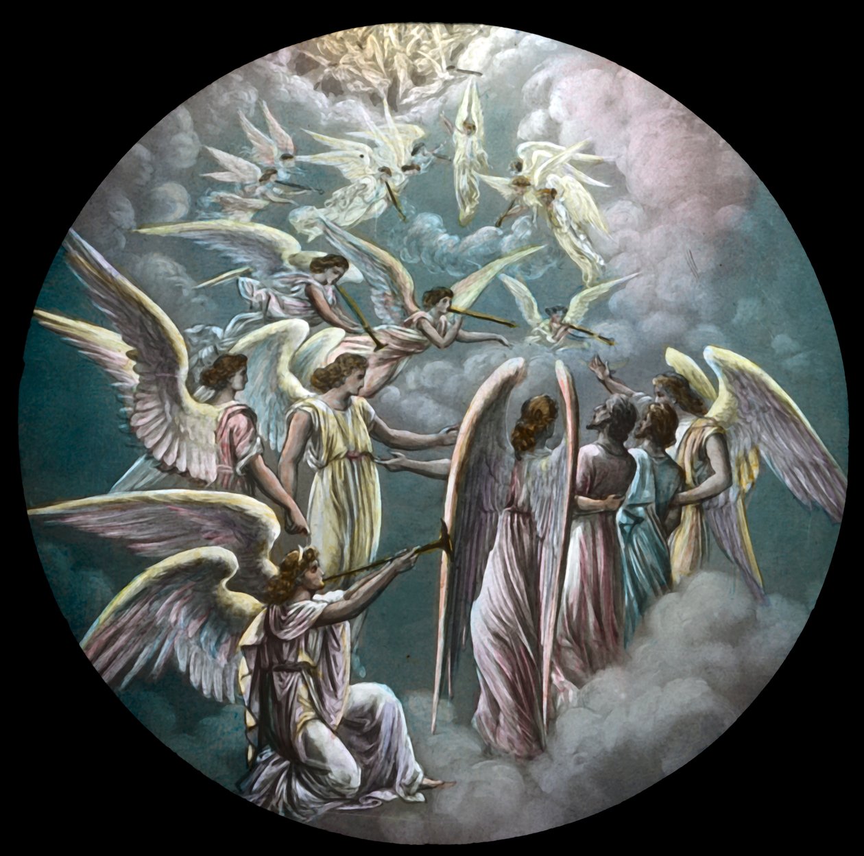 Os peregrinos ascendem ao céu, c1910. de Unbekannt